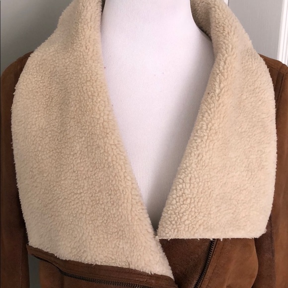 Aqua faux shearling jacket - Picture 2 of 9